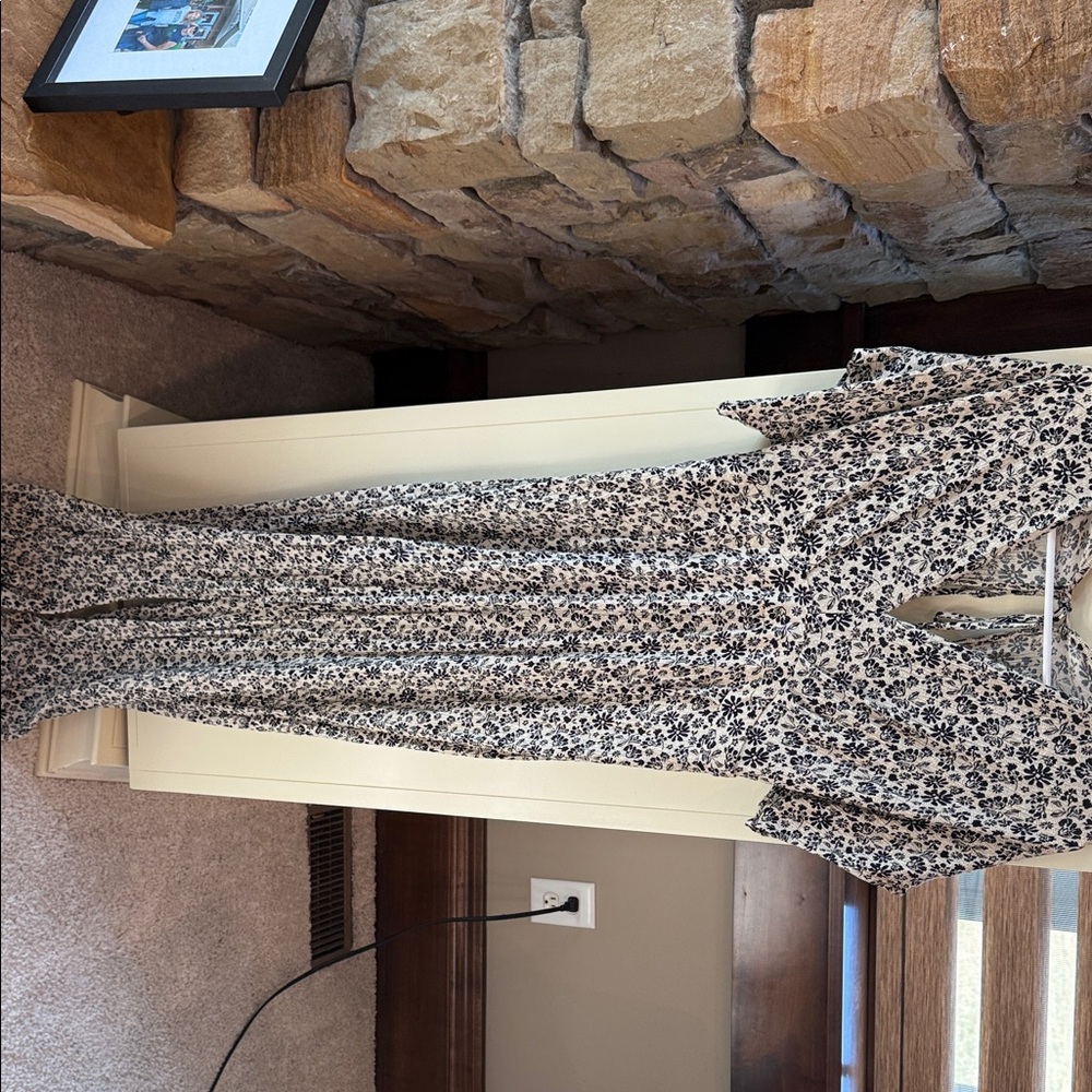 Promesa Black and White Floral Jumpsuit